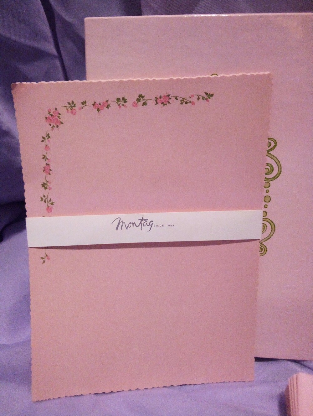 Vintage Stationary Set Tea Roses - Picture 2 of 3
